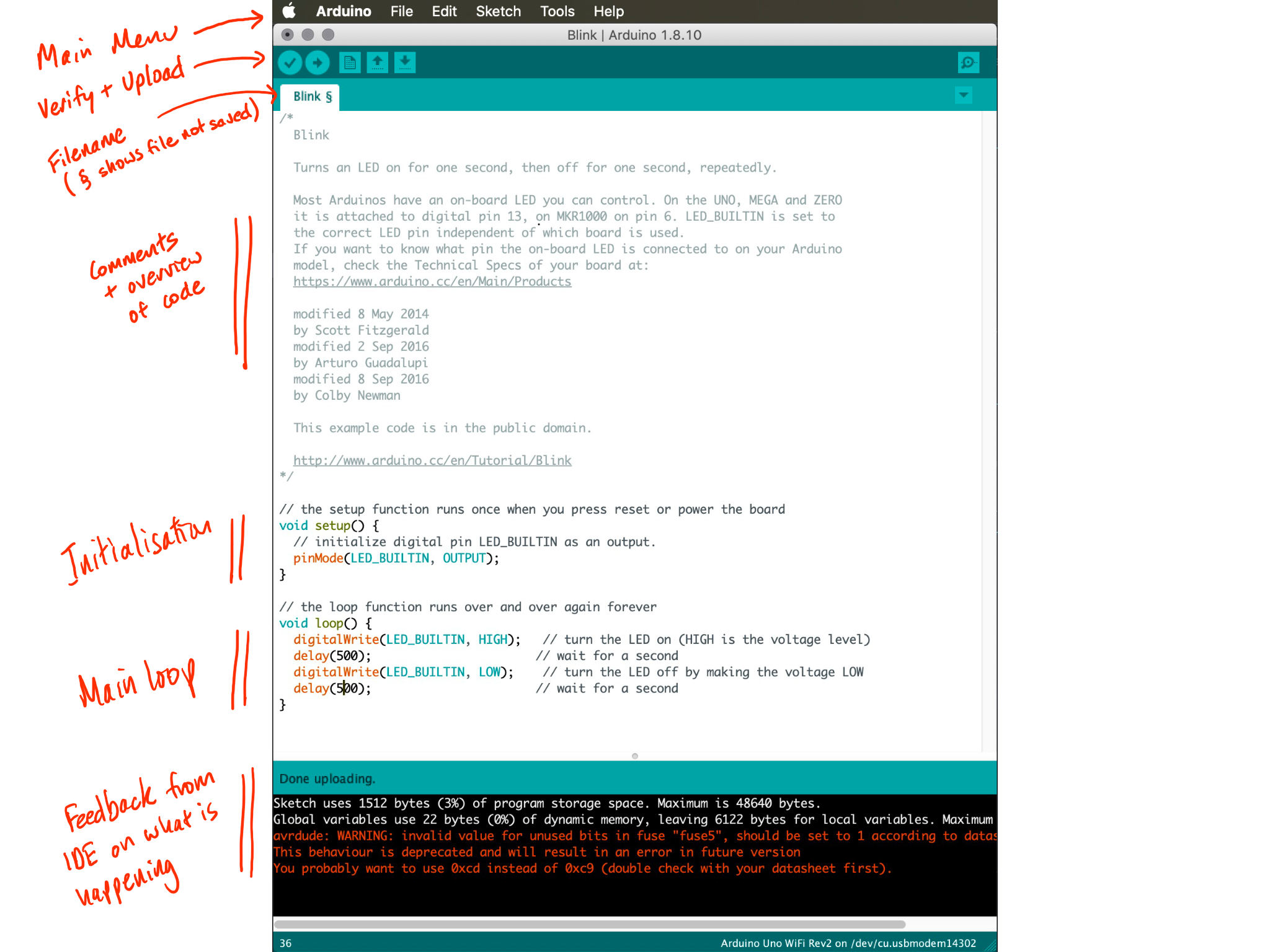 Arduino 1.8 IDE Screenshot