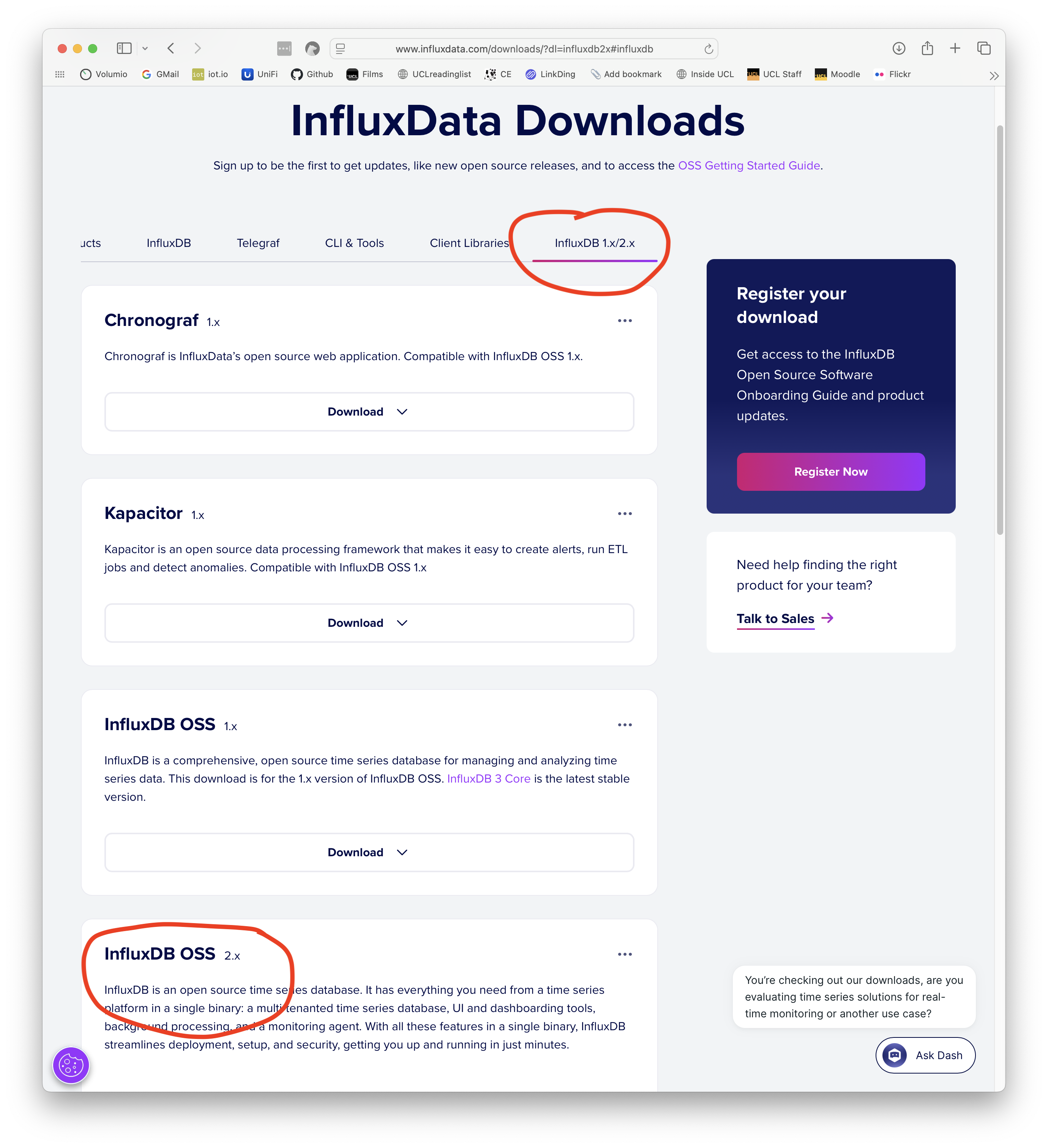 InfluxDB download