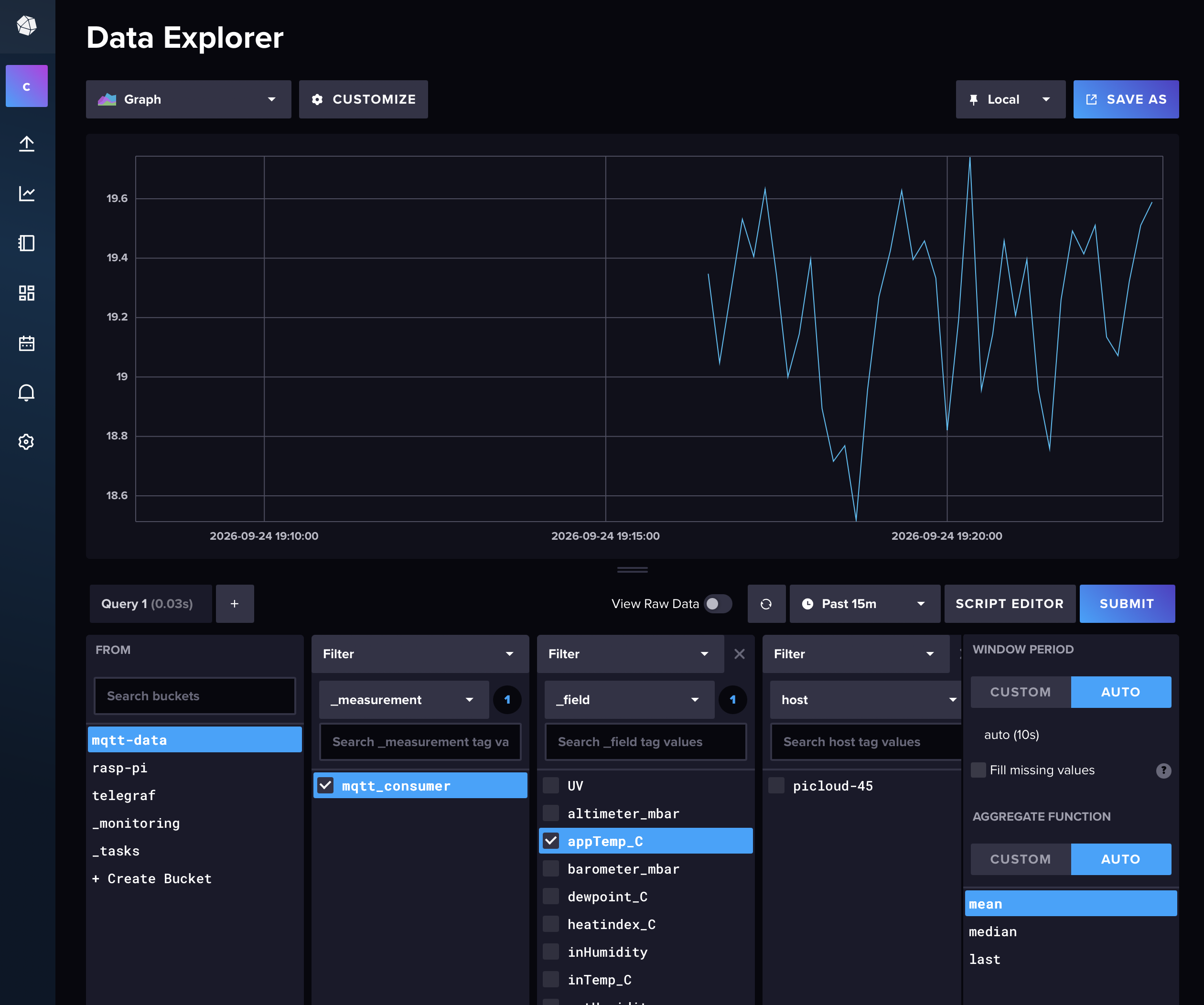 Screenshot of Data Explorer