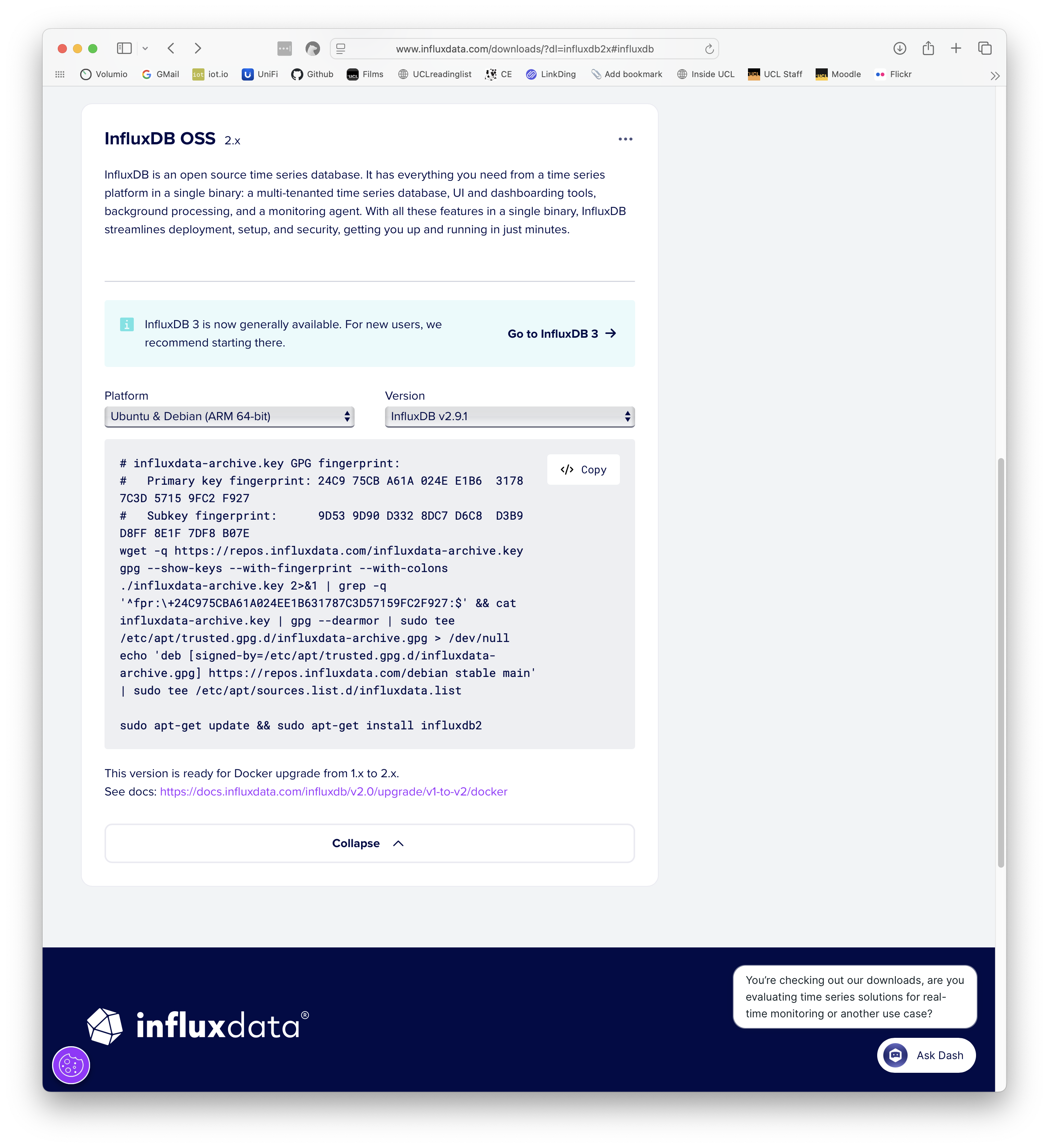 InfluxDB download