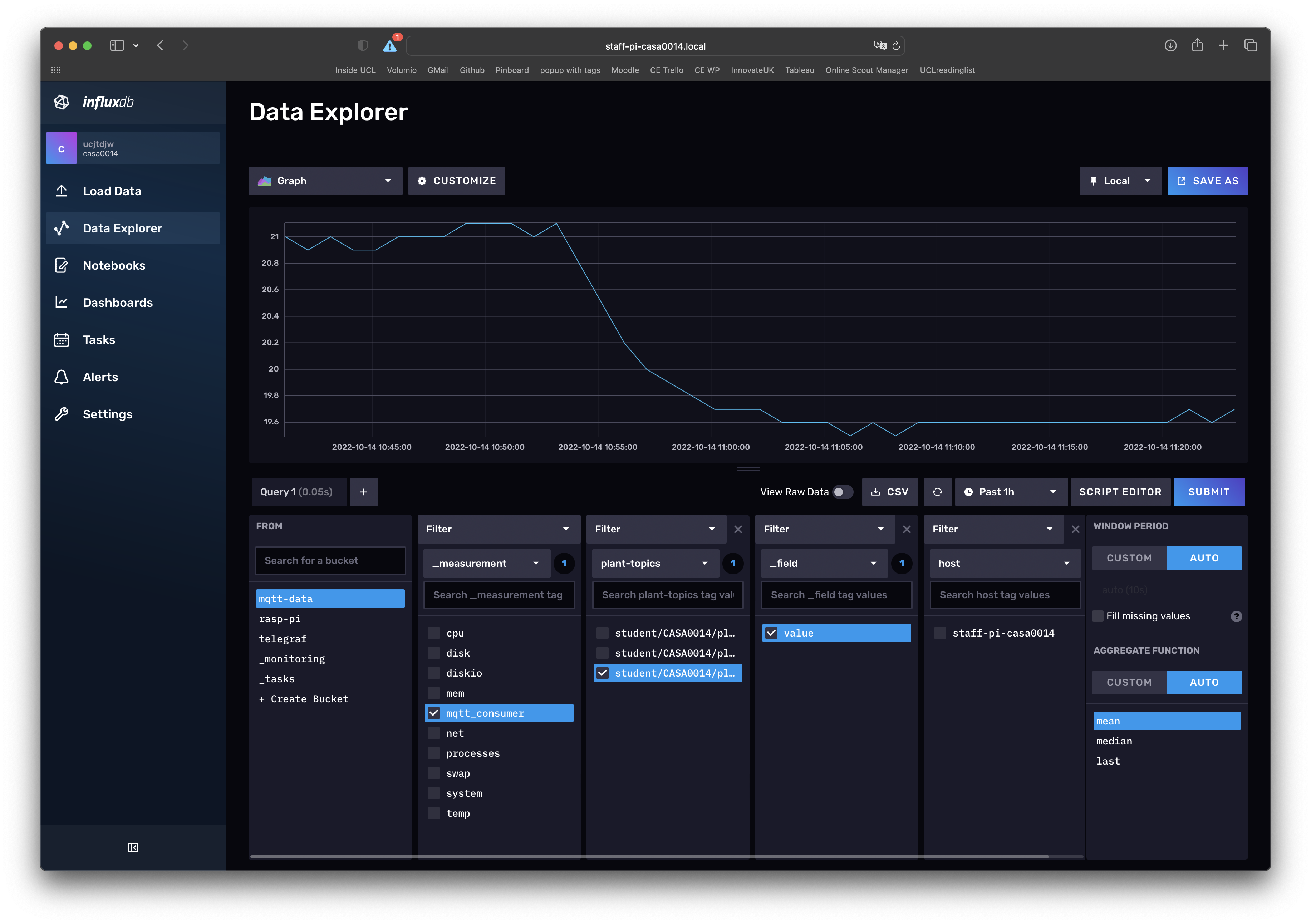 Screenshot of Data Explorer