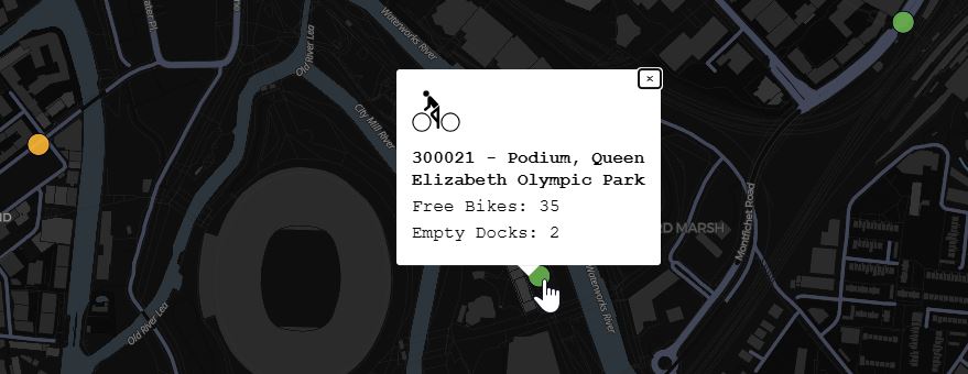 Bike docks location