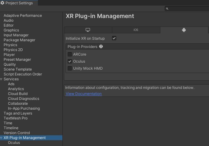 Enable VR support