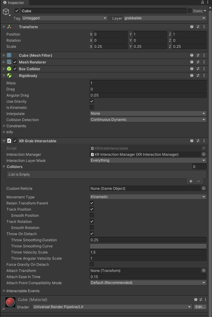 Grabbable object