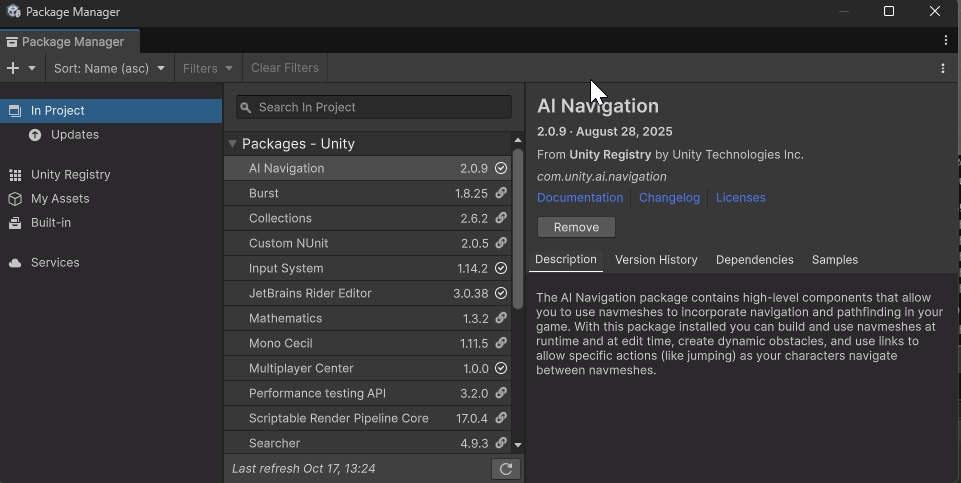 Unity Package Manager