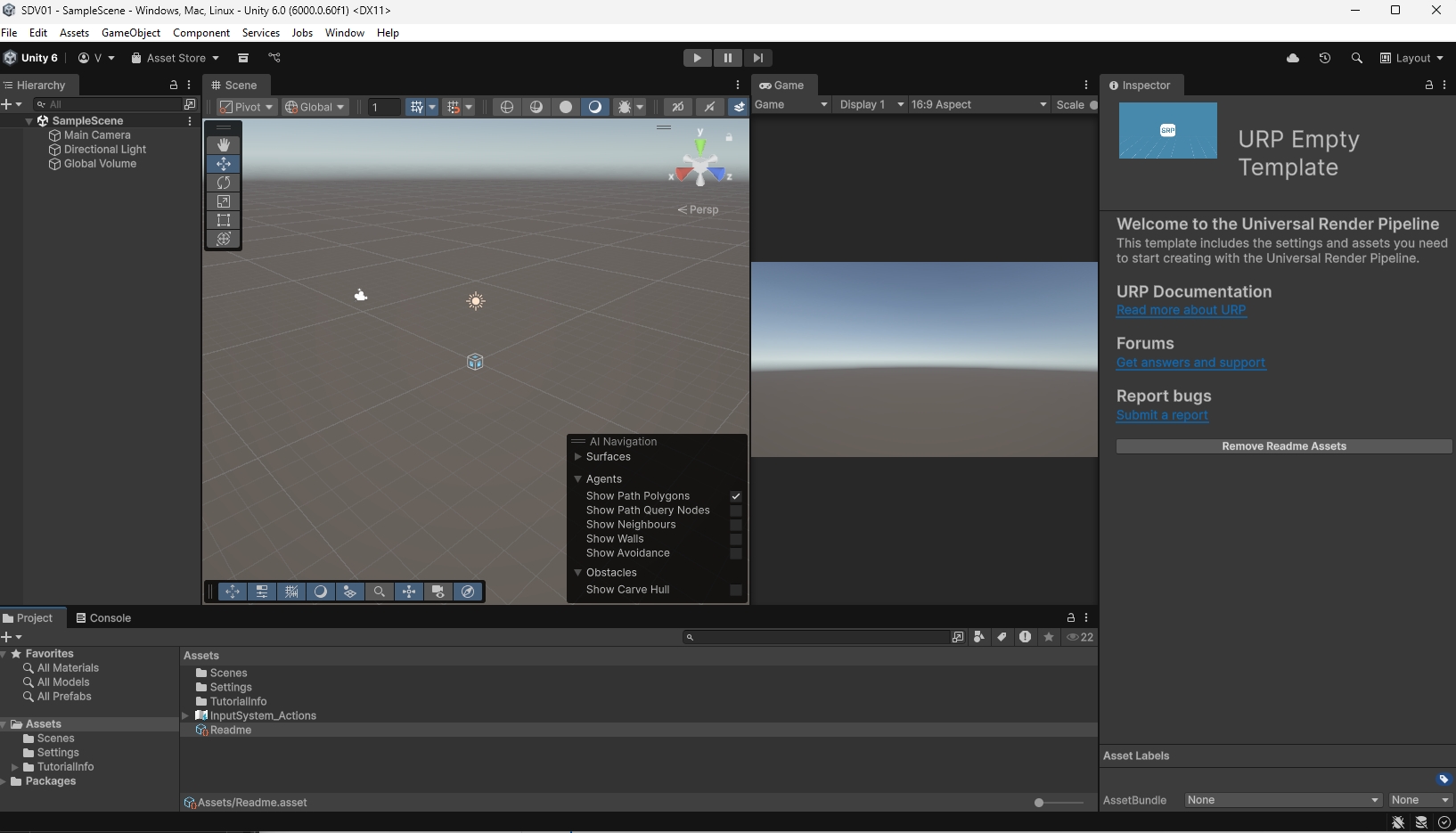 Unity interface