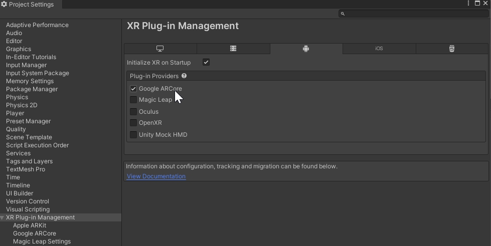 AR XR plugin