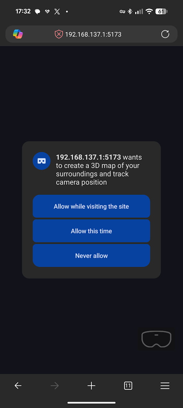 Allow Camera Access