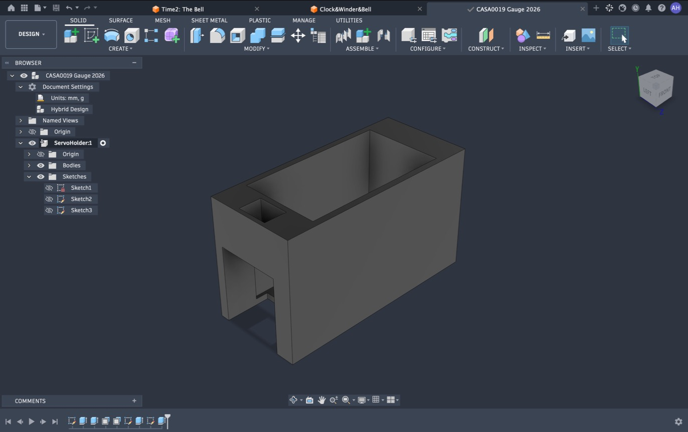 Servo Holder First Draft