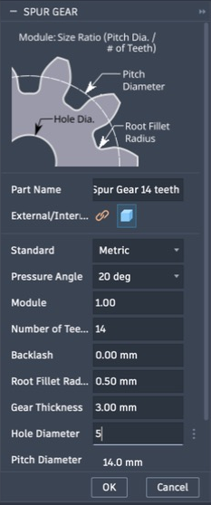 Gear Settings