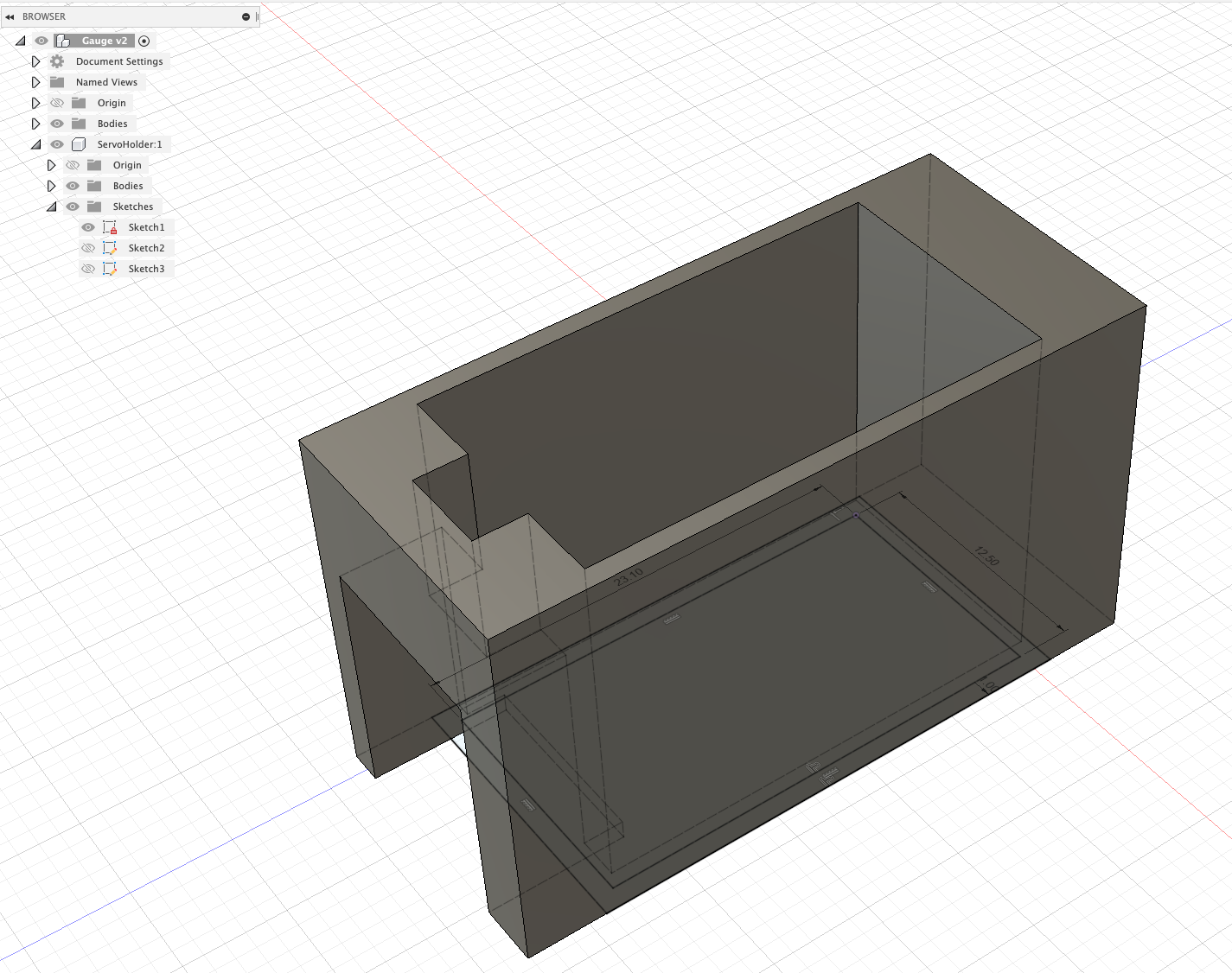 Servo Holder First Draft